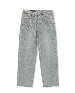 Dis-patterned jeans