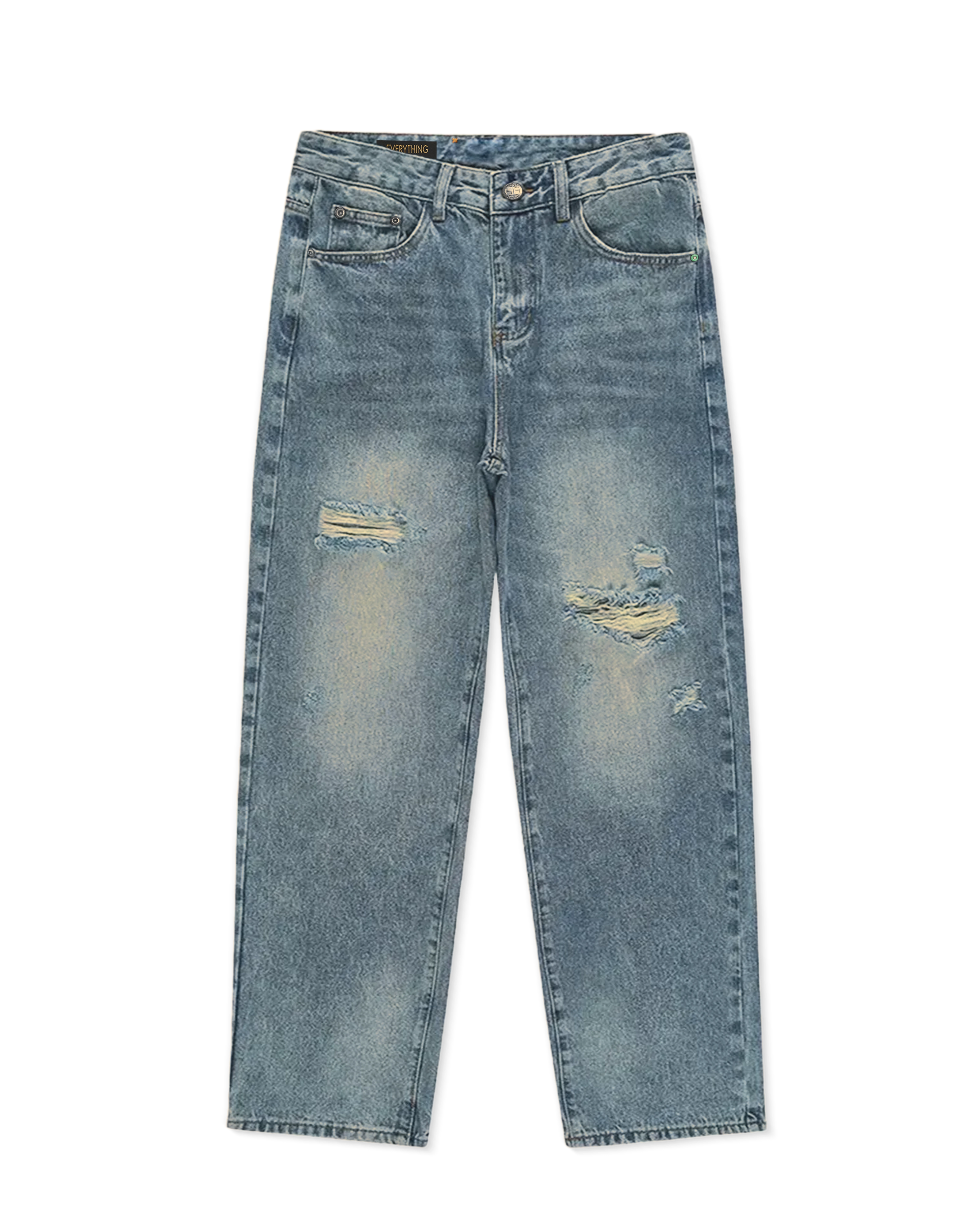 Tapered Jeans Stonewashed - Blue