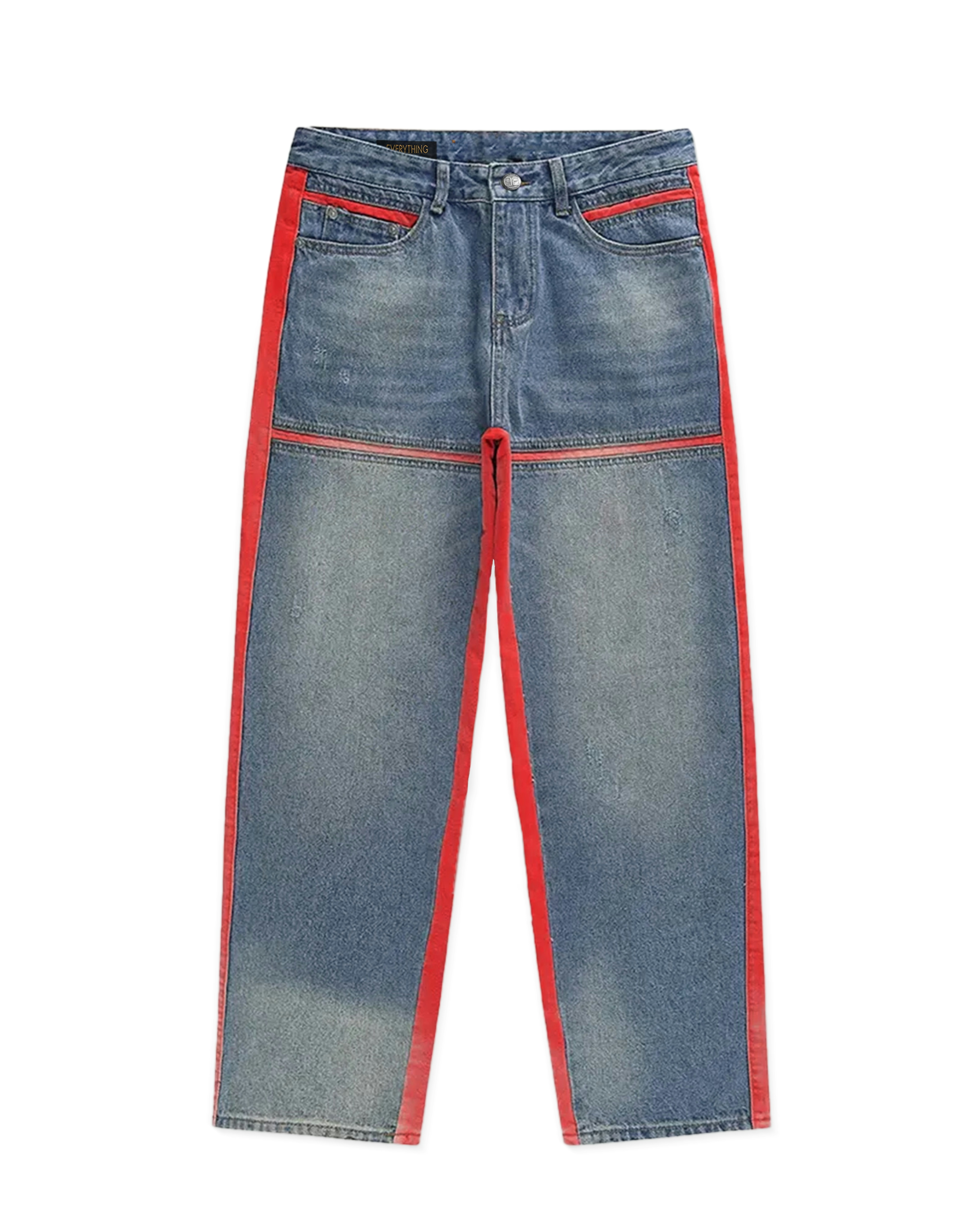 Lined tapered jeans - Multicolour
